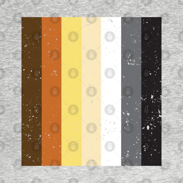 Bear Pride Flag (for Face Mask) by CKline